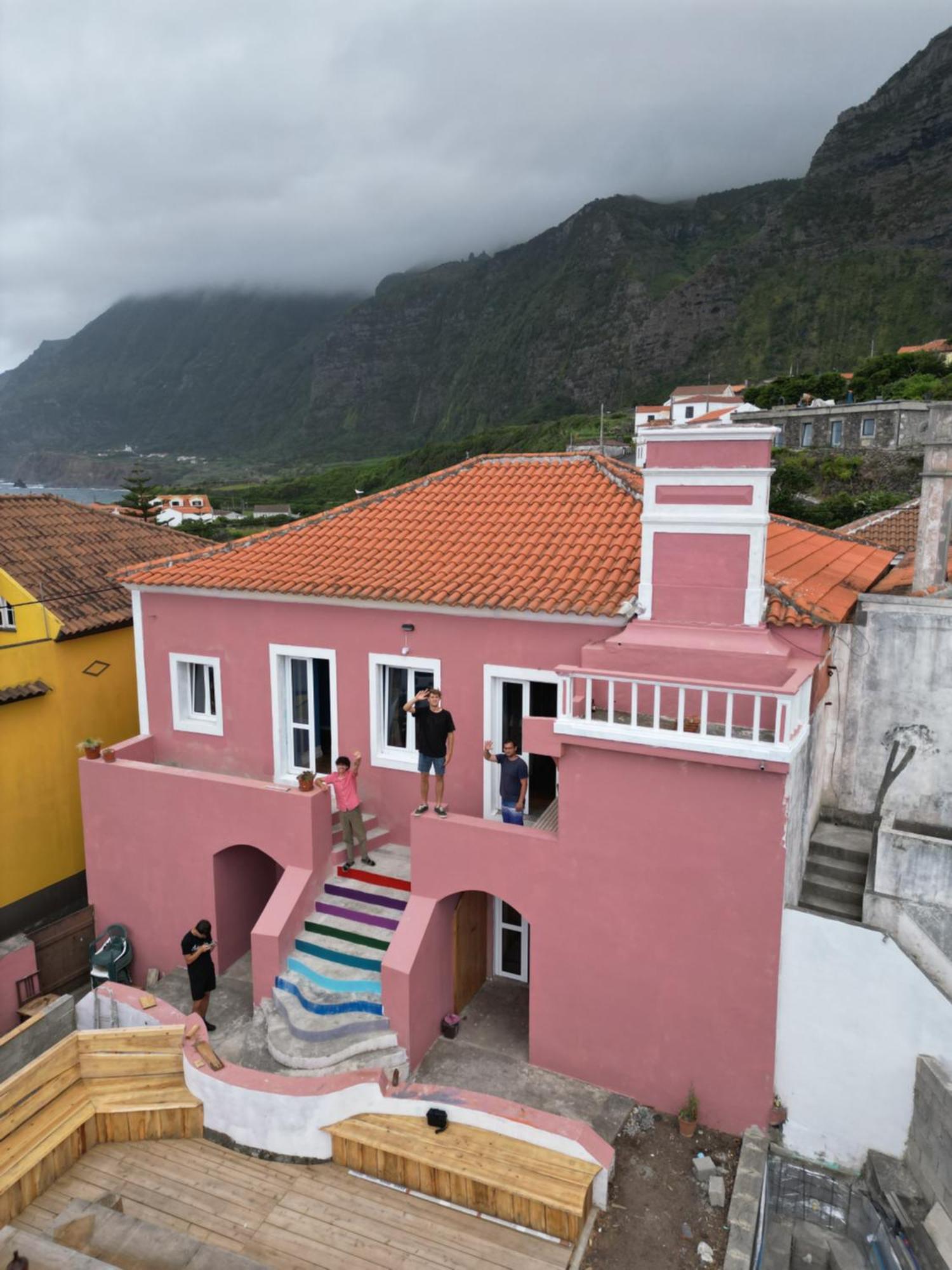 Hostel The Pink House Faja Grande Exteriér fotografie